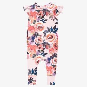 Dusk rose capsleeve romper